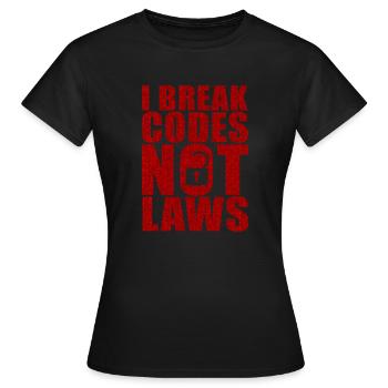 Ethische Hacker-Cybersicherheitsexpertise - Frauen T-Shirt - Schwarz - Vorne - AI Model Female 172 dark (172cm)