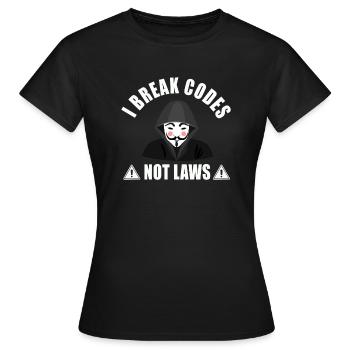 Ethische Hacker-Cybersicherheitsexpertise - Frauen T-Shirt - Schwarz - Vorne - AI Model Female 172 dark (172cm)