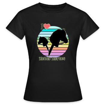 CHEVAUX DE LOISIR - T-shirt Femme - noir - Devant - AI Model Female 172 dark (172cm)