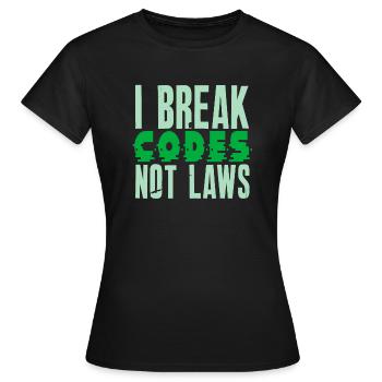 Ethische Hacker-Cybersicherheitsexpertise - Frauen T-Shirt - Schwarz - Vorne - AI Model Female 172 dark (172cm)