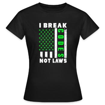 Ethische Hacker-Cybersicherheitsexpertise - Frauen T-Shirt - Schwarz - Vorne - AI Model Female 172 dark (172cm)