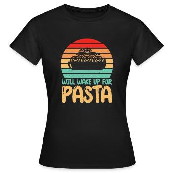 Cadeaux pour les amateurs de pâtes - T-shirt Femme - noir - Devant - AI Model Female 172 dark (172cm)