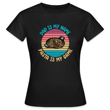 Cadeaux pour les amateurs de pâtes - T-shirt Femme - noir - Devant - AI Model Female 172 dark (172cm)