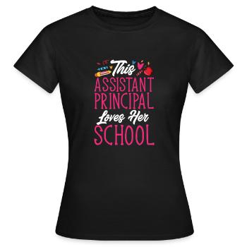 Deputy Principal - Women's T-Shirt - black - Front - AI Model Female 172 dark (172cm)