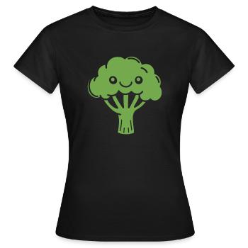 brocoli - T-shirt Femme - noir - Devant - AI Model Female 172 dark (172cm)