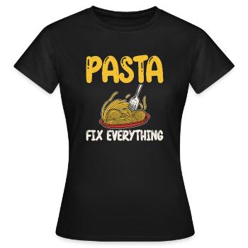Cadeaux pour les amateurs de pâtes - T-shirt Femme - noir - Devant - AI Model Female 172 dark (172cm)