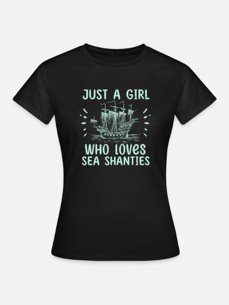 Sailor Meme Pirate Ship Ocean Sailing - Women's T-Shirt - black