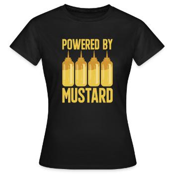 Senf Mustard - Frauen T-Shirt - Schwarz - Vorne - AI Model Female 172 dark (172cm)