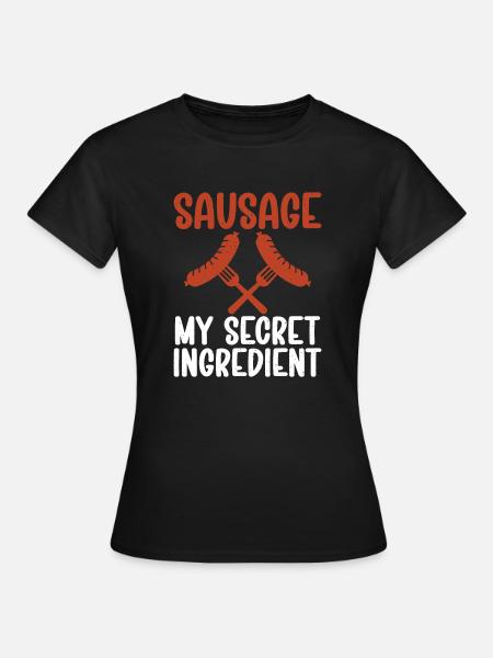 Sausage Lover - Frauen T-Shirt - Schwarz