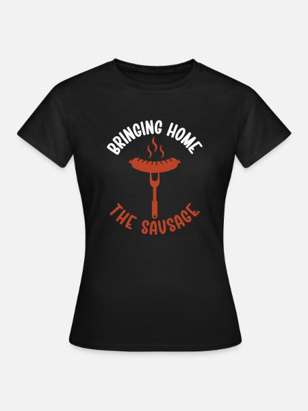Sausage Lover - Frauen T-Shirt - Schwarz