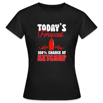 Ketchup Ketchup à la tomate - T-shirt Femme - noir - Devant - AI Model Female 172 dark (172cm)
