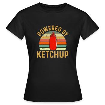 Ketchup Ketchup à la tomate - T-shirt Femme - noir - Devant - AI Model Female 172 dark (172cm)
