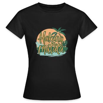 PAS DE PROBLÈME - T-shirt Femme - noir - Devant - AI Model Female 172 dark (172cm)