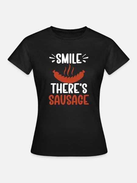 Sausage Lover - Frauen T-Shirt - Schwarz