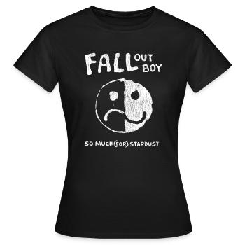 Fall Out Boy Sourire Froncer les sourcils - T-shirt Femme - noir - Devant - AI Model Female 172 dark (172cm)