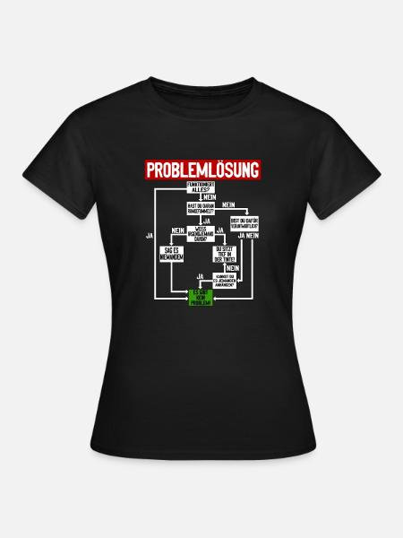 Problemlösung Humorvolle Anleitung für den Alltag - Frauen T-Shirt - Schwarz