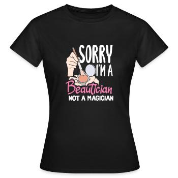 Hautpflege Kosmetikerin Kosmetik - Frauen T-Shirt - Schwarz - Vorne - AI Model Female 172 dark (172cm)