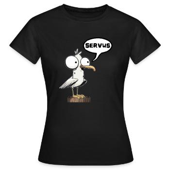 Servus - Women's T-Shirt - black - Front - AI Model Female 172 dark (172cm)