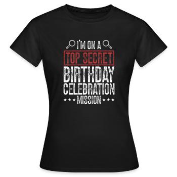 Salle d’évasion - T-shirt Femme - noir - Devant - AI Model Female 172 dark (172cm)