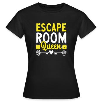 Salle d’évasion - T-shirt Femme - noir - Devant - AI Model Female 172 dark (172cm)