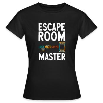 Salle d’évasion - T-shirt Femme - noir - Devant - AI Model Female 172 dark (172cm)