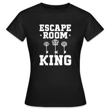 Salle d’évasion - T-shirt Femme - noir - Devant - AI Model Female 172 dark (172cm)