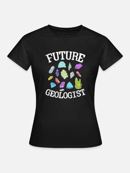 Futur géologue collectionneur de roches géologie - T-shirt Femme - noir