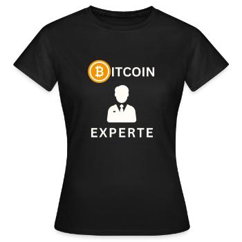 Bicoin Experte - Frauen T-Shirt - Schwarz - Vorne - AI Model Female 172 dark (172cm)