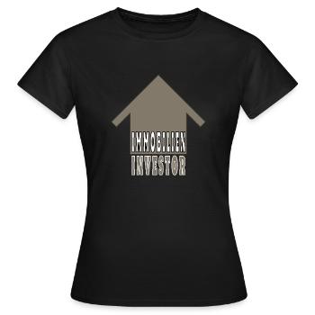 Immobilien Investor - Frauen T-Shirt - Schwarz - Vorne - AI Model Female 172 dark (172cm)