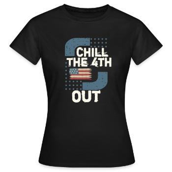 Drôle de 4 juillet - T-shirt Femme - noir - Devant - AI Model Female 172 dark (172cm)