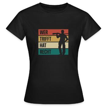 Lunettes de tir sportif pour le festival de tir sportif - T-shirt Femme - noir - Devant - AI Model Female 172 dark (172cm)