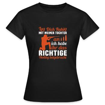 Stand de tir Tir sportif Tir sportif Sports de tir - T-shirt Femme - noir - Devant - AI Model Female 172 dark (172cm)
