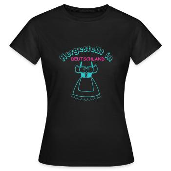 Germany, Deutschland, German, Patriotismus - 13 - Frauen T-Shirt - Schwarz - Vorne - AI Model Female 172 dark (172cm)