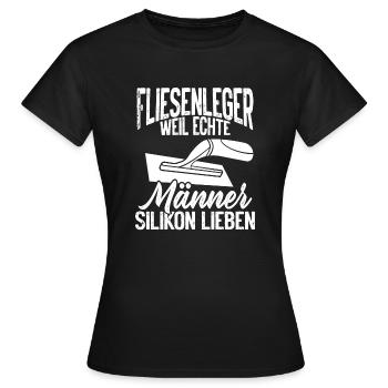 Maître carreleur de chantier - T-shirt Femme - noir - Devant - AI Model Female 172 dark (172cm)