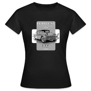 Voiture classique - Design vintage - Voiture classique - T-shirt Femme - noir - Devant - AI Model Female 172 dark (172cm)
