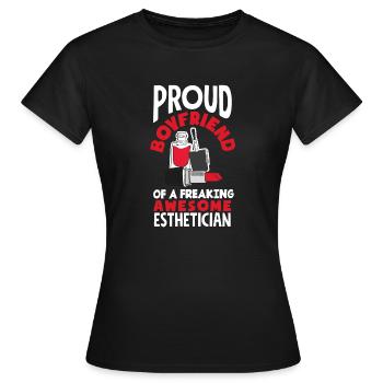 Hautpflege Kosmetikerin Kosmetik - Frauen T-Shirt - Schwarz - Vorne - AI Model Female 172 dark (172cm)