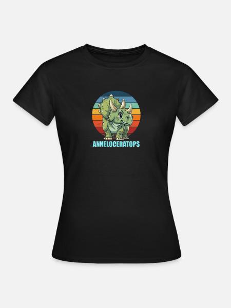 Anneloceratops Geschenkidee für Anne - Frauen T-Shirt - Schwarz
