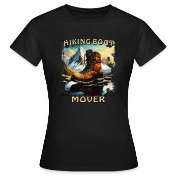 HIKING BOOT MOVER - Women's T-Shirt - black - Front - AI Model Female 172 dark (172cm)