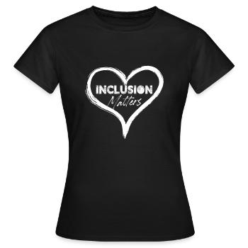 Inclusion matters Para Educator - Frauen T-Shirt - Schwarz - Vorne - AI Model Female 172 dark (172cm)