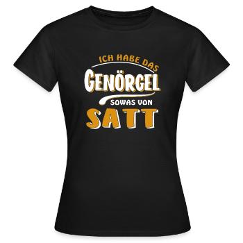 J’EN AI MARRE DES HARCÈLEMENTS - T-shirt Femme - noir - Devant - AI Model Female 172 dark (172cm)