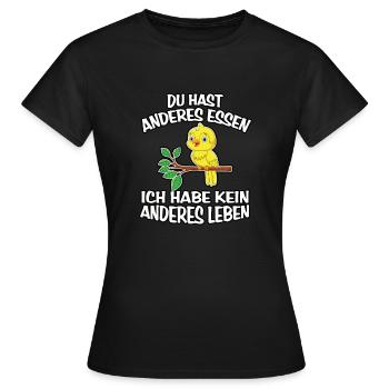 Ich habe kein anderes Leben - Frauen T-Shirt - Schwarz - Vorne - AI Model Female 172 dark (172cm)