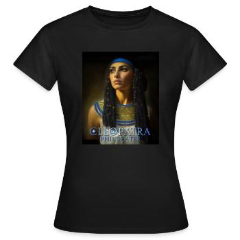 cleopatra philopater - Frauen T-Shirt - Schwarz - Vorne - AI Model Female 172 dark (172cm)
