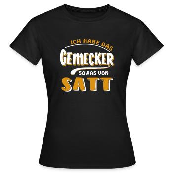 J’EN AI MARRE DE ME PLAINDRE - T-shirt Femme - noir - Devant - AI Model Female 172 dark (172cm)