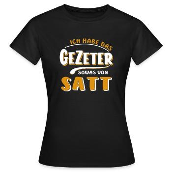 J’EN AI MARRE DE LA CLAMEUR - T-shirt Femme - noir - Devant - AI Model Female 172 dark (172cm)