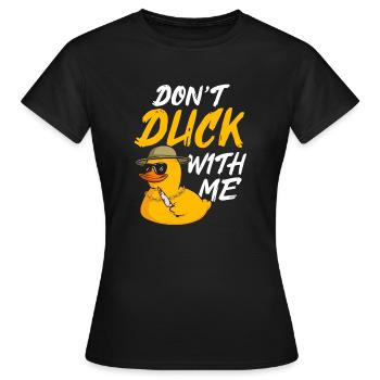 Canard en caoutchouc Canard en caoutchouc - T-shirt Femme - noir - Devant - AI Model Female 172 dark (172cm)