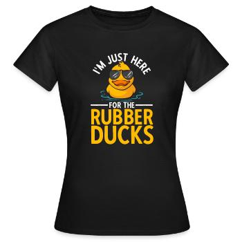 Canard en caoutchouc Canard en caoutchouc - T-shirt Femme - noir - Devant - AI Model Female 172 dark (172cm)