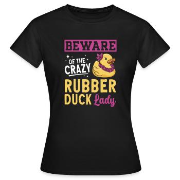 Canard en caoutchouc Canard en caoutchouc - T-shirt Femme - noir - Devant - AI Model Female 172 dark (172cm)