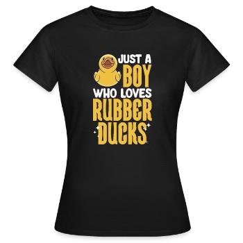 Canard en caoutchouc Canard en caoutchouc - T-shirt Femme - noir - Devant - AI Model Female 172 dark (172cm)