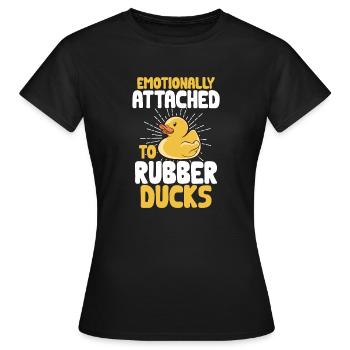 Canard en caoutchouc Canard en caoutchouc - T-shirt Femme - noir - Devant - AI Model Female 172 dark (172cm)