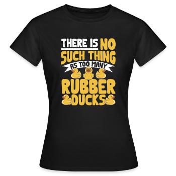 Canard en caoutchouc Canard en caoutchouc - T-shirt Femme - noir - Devant - AI Model Female 172 dark (172cm)